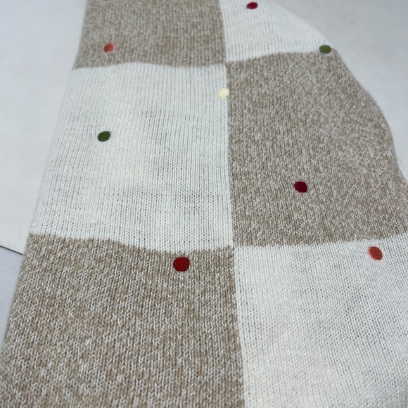 Christopher & Banks Cream & Tan Checkered Dot Zip Up Cardigan Sweater Womens XL - Picture 11 of 11